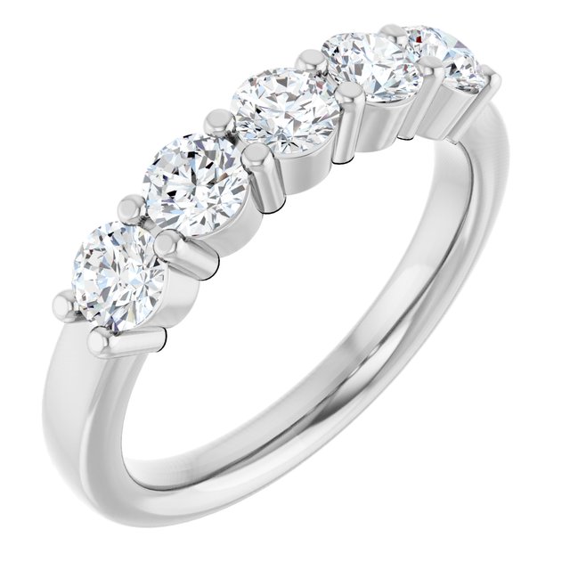 Platinum 1/3 CTW Natural Diamond Anniversary Band