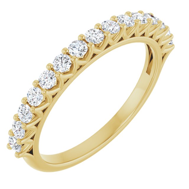 14K Yellow Gold 1/2 CTW Lab-Grown Diamond Anniversary Band