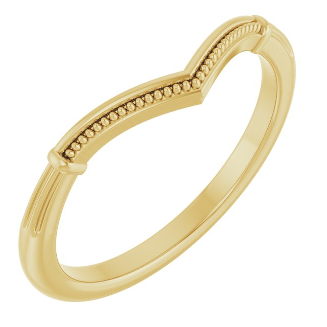 14K Yellow Gold Matching Band