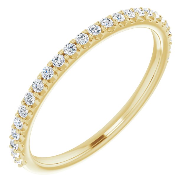 14K Yellow Gold 1/5 CTW Natural Diamond Matching Band