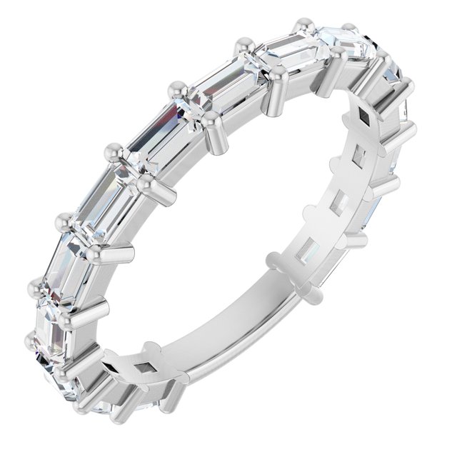 14K White Gold 1 1/2 CTW Natural Diamond Anniversary Band