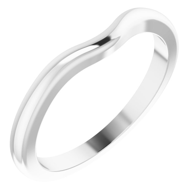 14K White Gold Matching Band