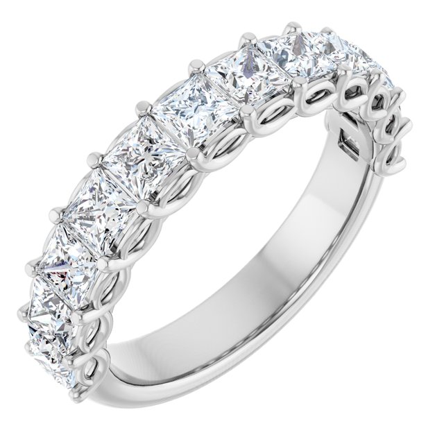 14K White Gold 1 9/10 CTW Natural Diamond Anniversary Band