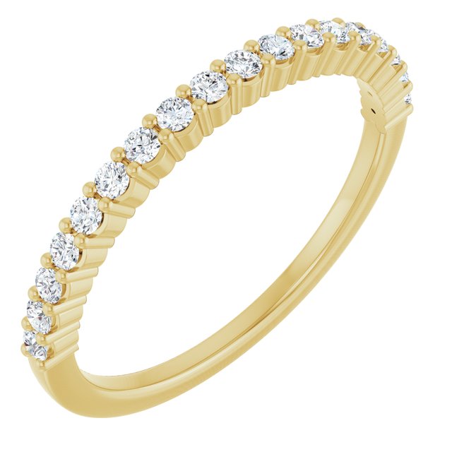 14K Yellow Gold 1/4 CTW Lab-Grown Diamond Anniversary Band
