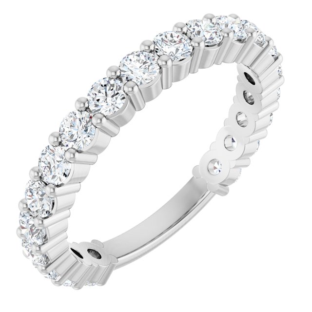 14K White Gold 1 1/5 CTW Natural Diamond Anniversary Band