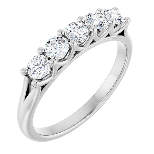 14K White Gold 5/8 CTW Lab-Grown Diamond Anniversary Band