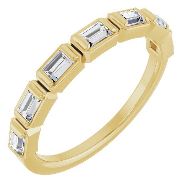 14K Yellow Gold 1/2 CTW Natural Diamond Anniversary Band