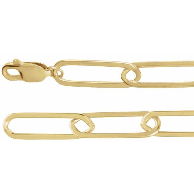 14K Yellow Gold-Filled 14K Yellow Gold-Filled 6.2 mm Paperclip-Style 18" Chain