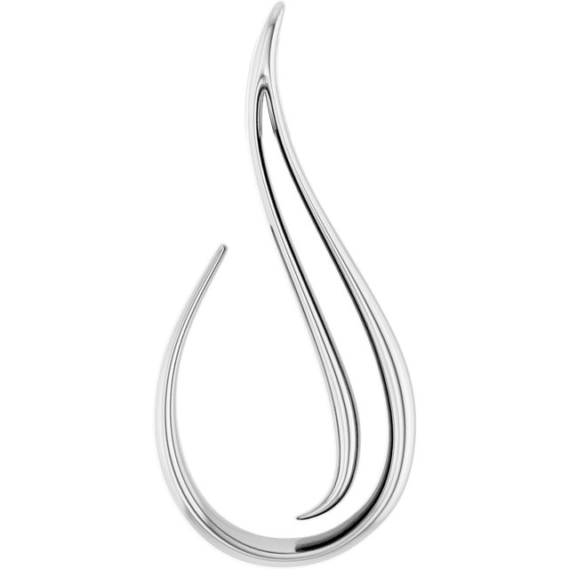 Platinum Platinum Freeform Pendant
