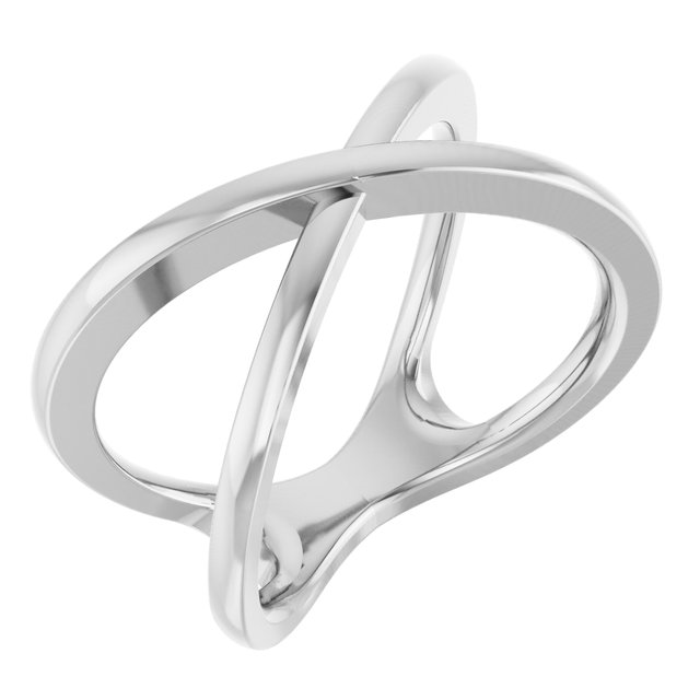 Platinum Platinum Criss-Cross Ring