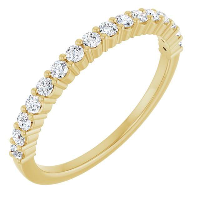 14K Yellow Gold 1/4 CTW Lab-Grown Diamond Anniversary Band