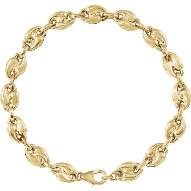 14K Yellow Gold-Filled 7.5 mm Link Bracelet
