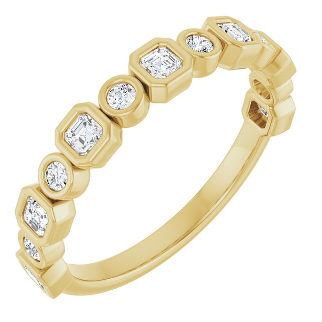 14K Yellow Gold 1/2 CTW Natural Diamond Anniversary Band