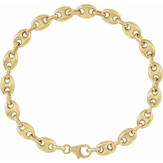 14K Yellow Gold-Filled 6.5 mm Anchor Link Bracelet