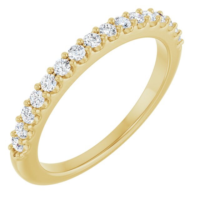 14K Yellow Gold 1/4 CTW Natural Diamond Anniversary Band